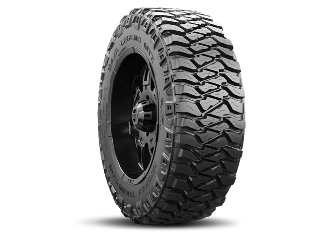 MICKEY THOMPSON BAJA LEGEND MTZ [TIRE SIZE/EQUIV. SIZE 31X10.50R15LT | LOAD RANGE C | SIDEWALL RWL | SERVICE DESC 109Q | MEAS RIM APPROVED RIMS 8.5 7.0-9.0 | MAX LOAD MAX INFL 2270 LBS @ 50 PSI. | O.D. IN. 30.8 | SECT. WIDTH IN. 10.7 | TREAD WIDTH IN. 8.5 | TREAD DEPTH 32NDS 20.0 | APX. WT. LBS. 47] - Click Image to Close
